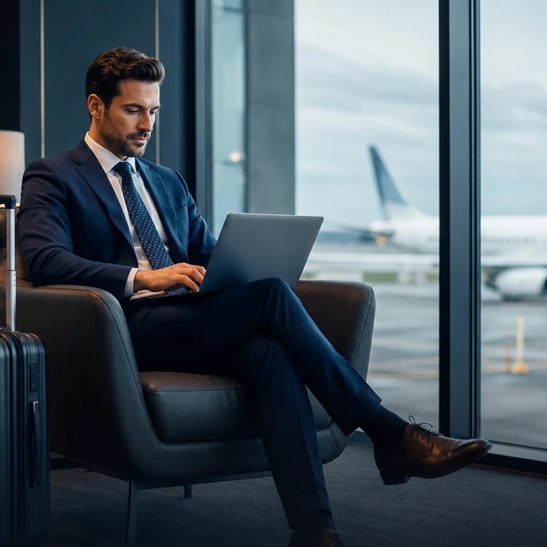 Personas preparando un viaje temporal de negocios con visa B1/B2